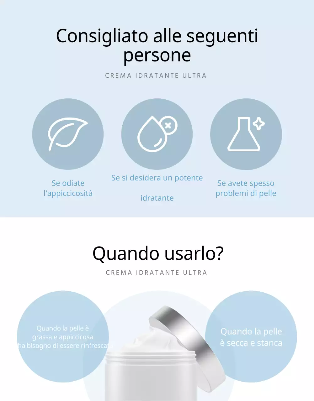 Pagina dettagliata dei cosmetici