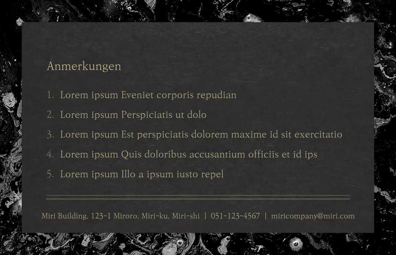 Luxuriöser Layout-Stil in Schwarz und Gold Tempelzertifikat Profil