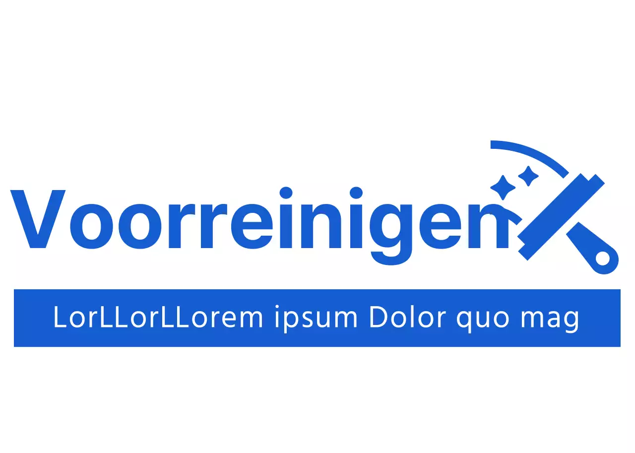 Blauwe nette schoonmaakhoed