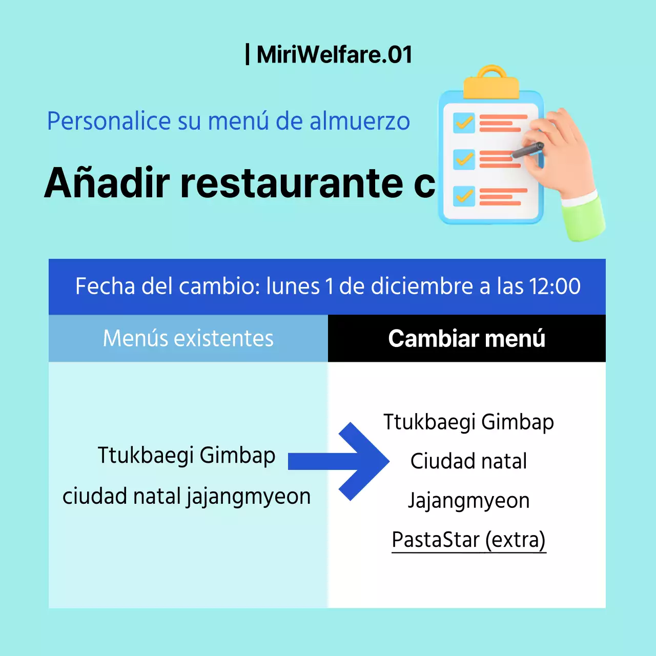 Icono en 3D con colores azul y azul claro Enmiendas sobre el bienestar de la empresa