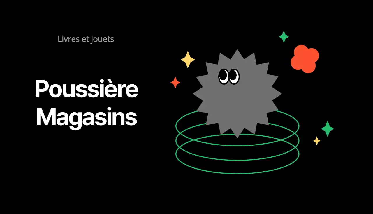 Carte de visite illustrée d'un magasin général