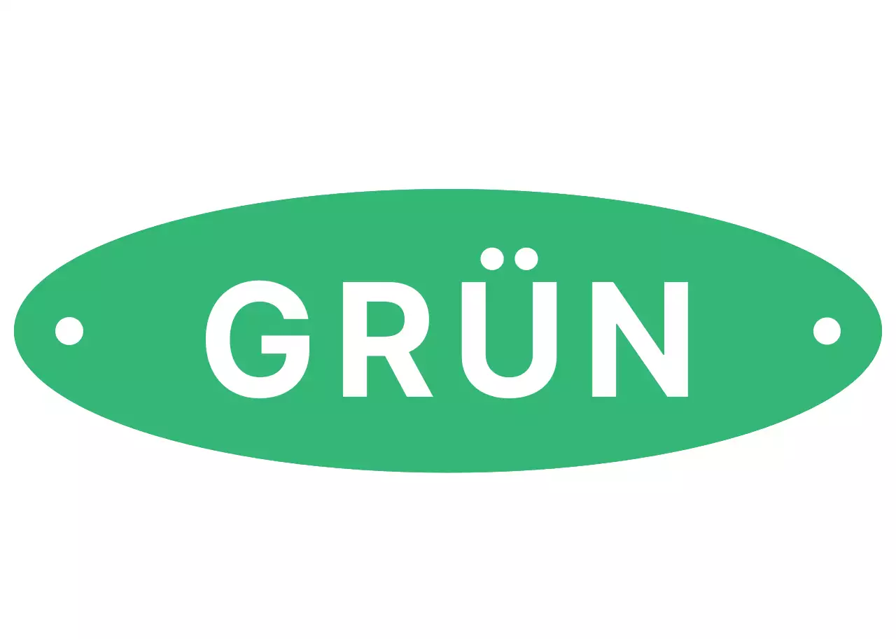 Grün Einfach Typo Merchandise Hut