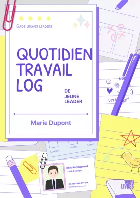 Purple Yellow Young Kitschy Notebook Self-improvement Journal