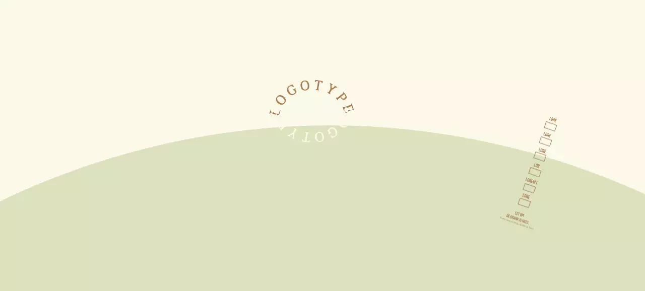 Geel Groen Rond Belettering