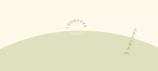 Geel Groen Rond Belettering