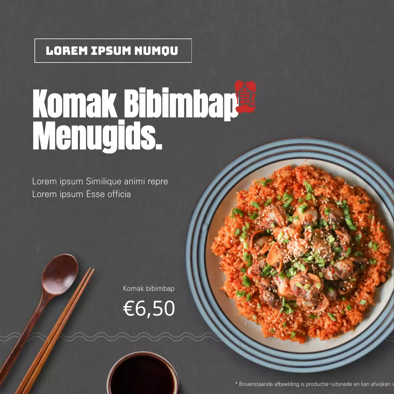 Schone restaurantmenu's in donkere kleuren