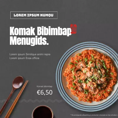 Schone restaurantmenu's in donkere kleuren