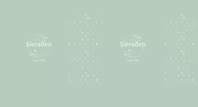 Blauwe strakke lijnen geïllustreerde sieraden