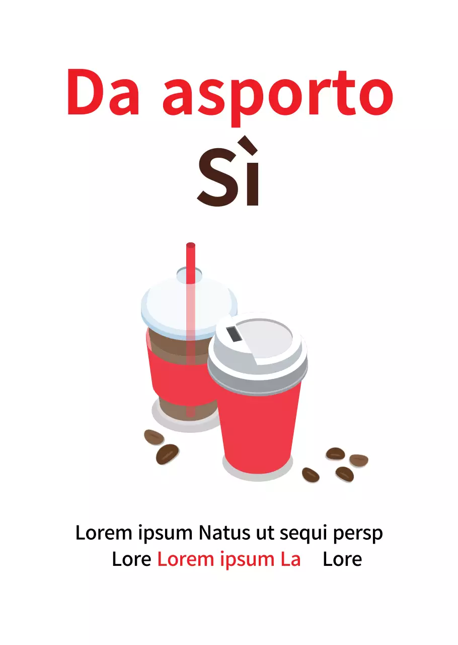 Un takeaway in stile semplice