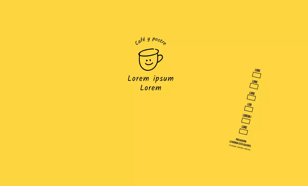 Ilustración dibujada a mano en amarillo