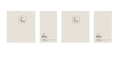 Blanc Beige Simple Line Illustration