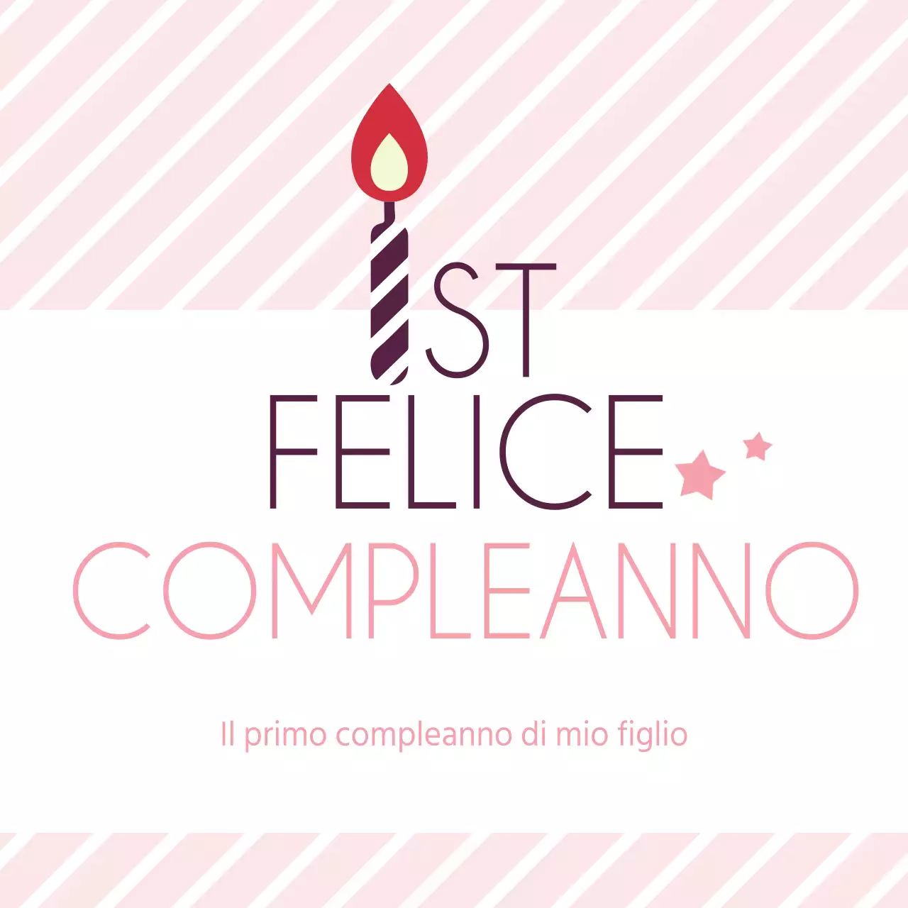 Striscione per il primo compleanno
