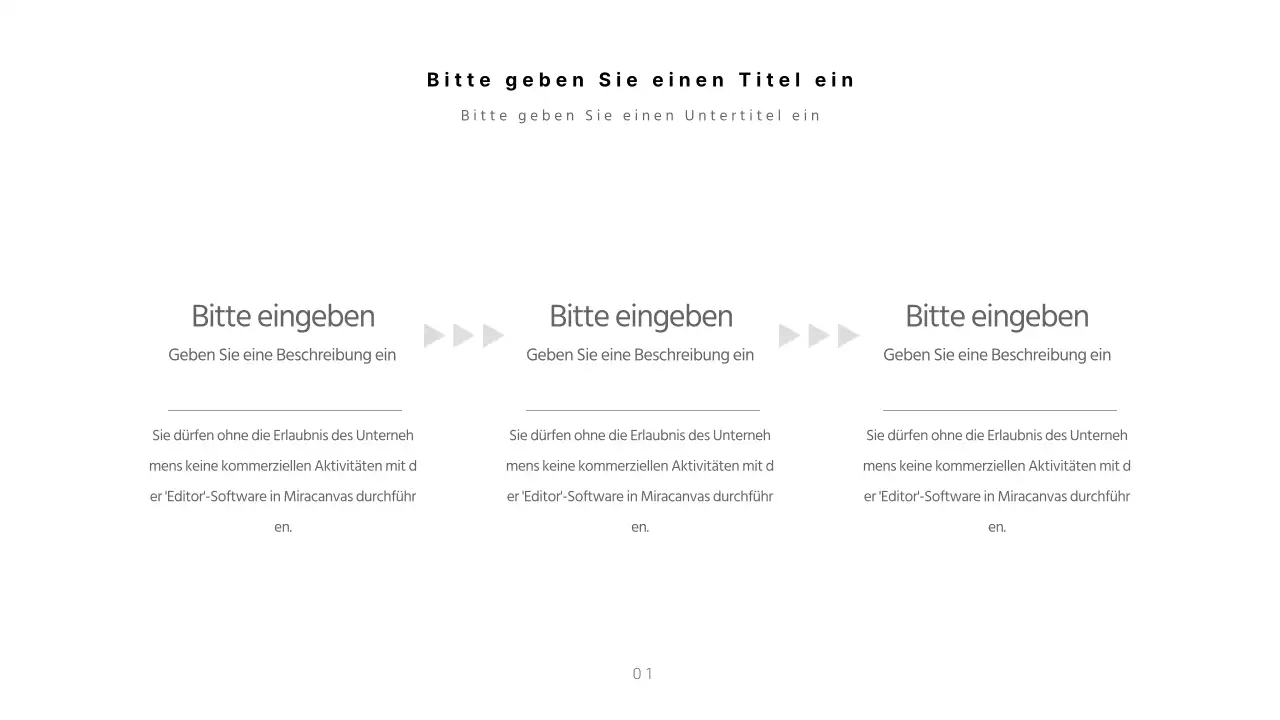 Eine weiße, einfache Konzept-Zeitleiste