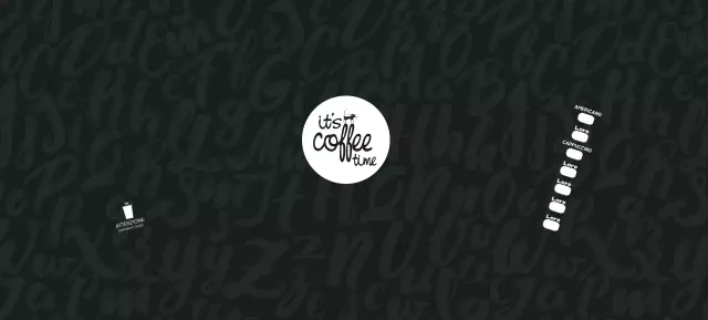 Lista di controllo Cafe con testo nero