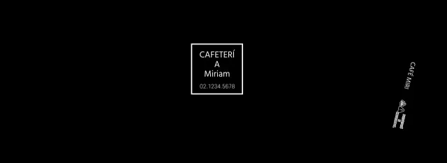 Portavasos simple café negro