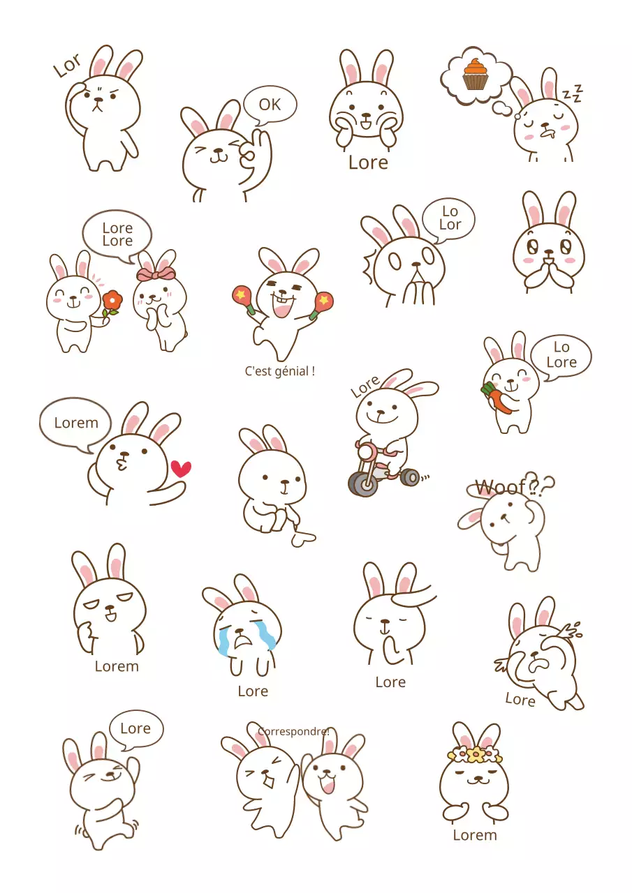 Autocollants à main levée