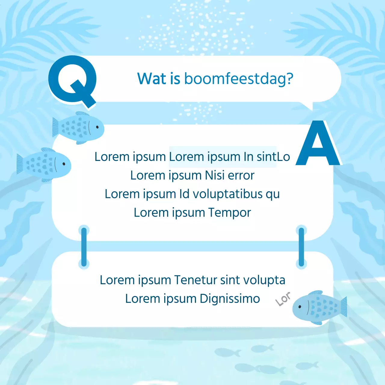 What's in the Sky Blue Sea Forest en Sea Food Day?