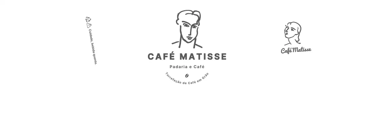 Conceito do logótipo do Brown's Masterpiece Drawing Cafe