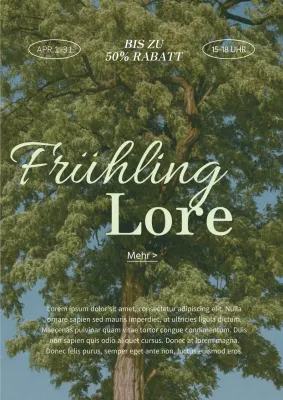 Ein klassisches Frühlingsereignis in Grün und Hellblau