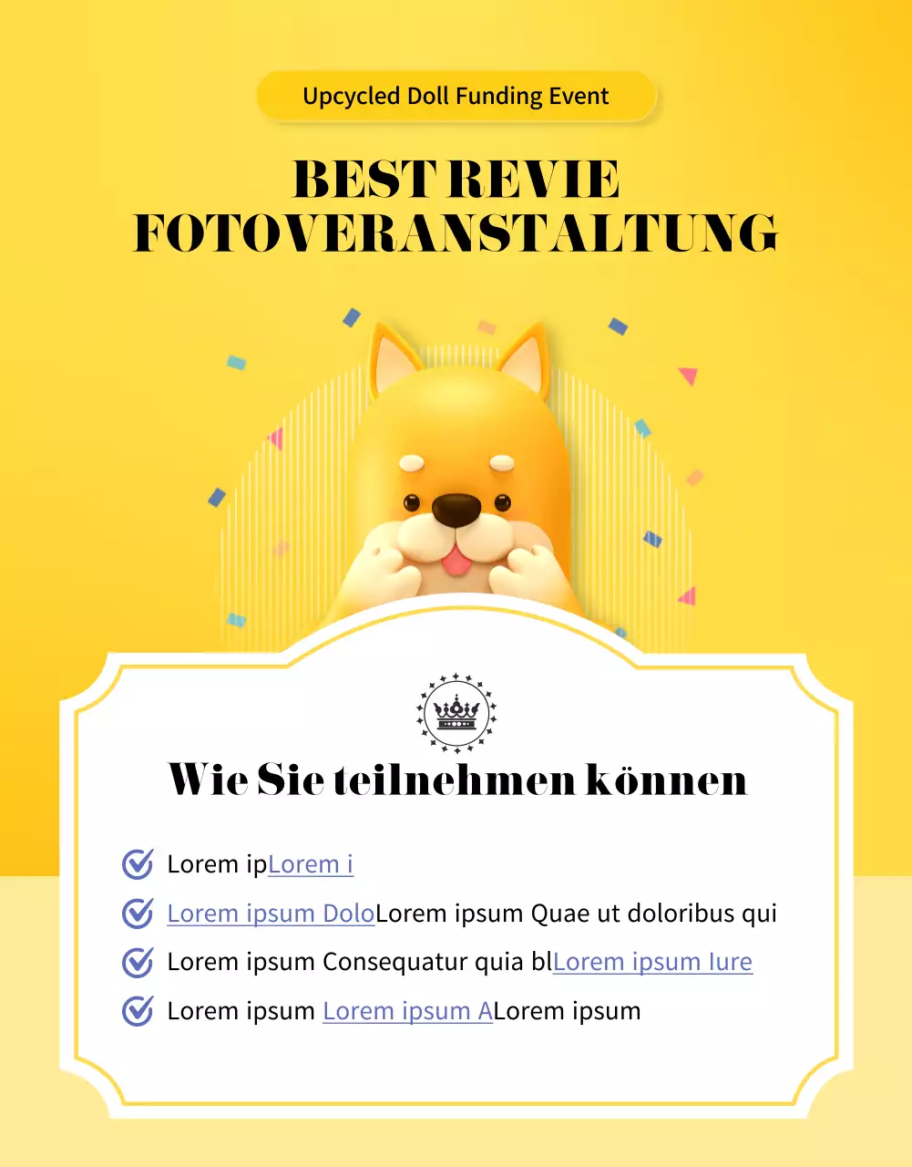 Ein Leitfaden zur Finanzierung eines gelben Kuscheltiers