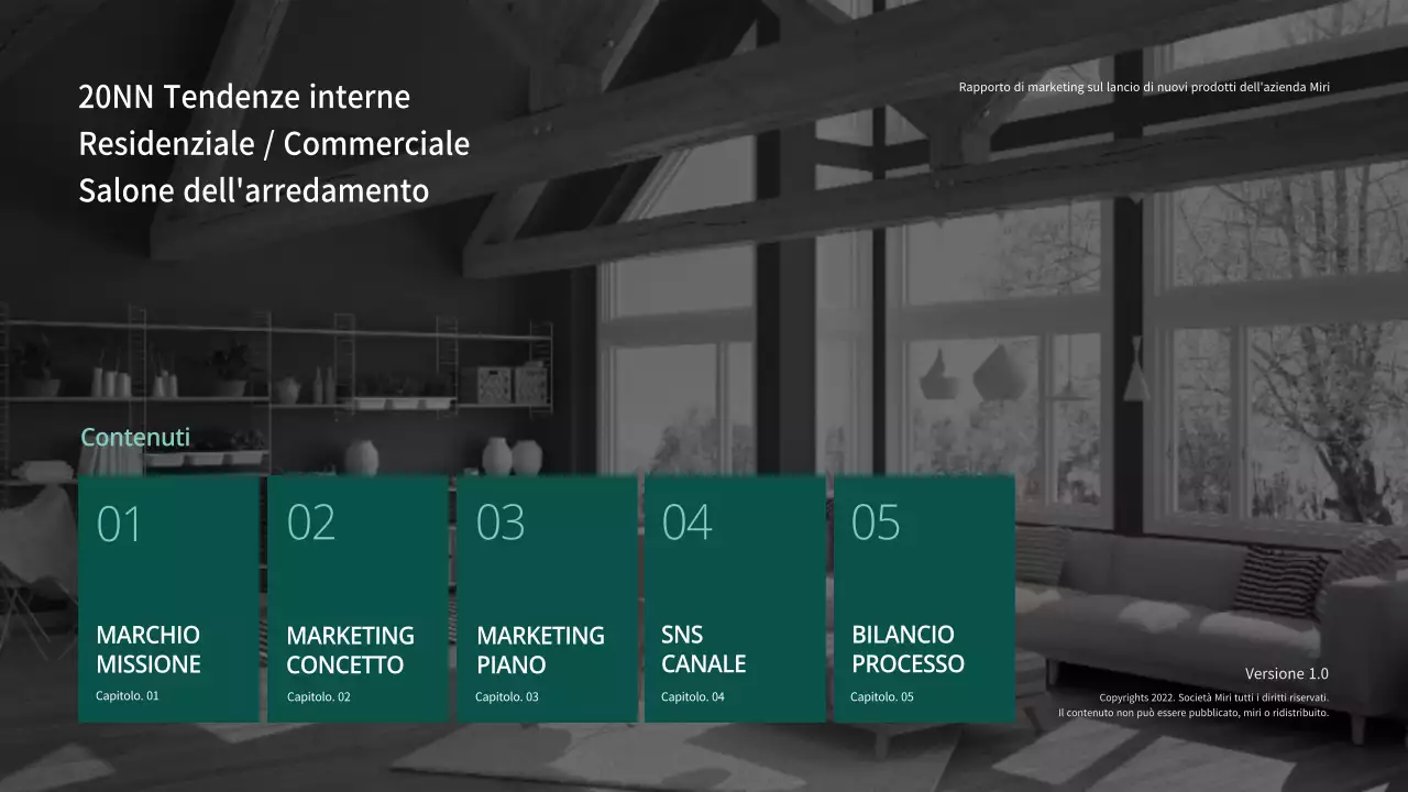 Piano di marketing online per i mobili verde scuro