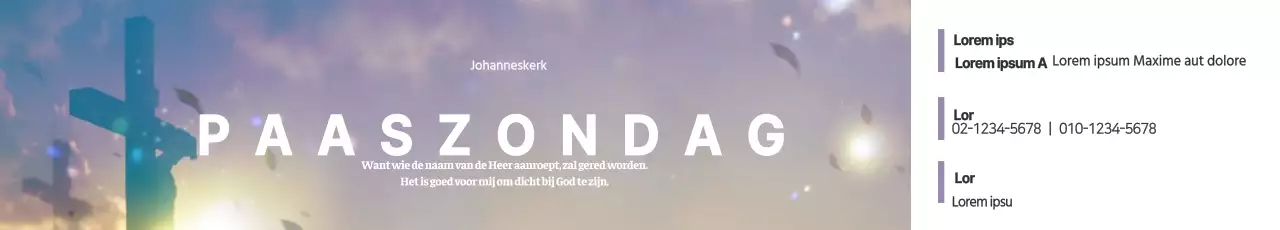 Kerkpersoneel paasbanieren