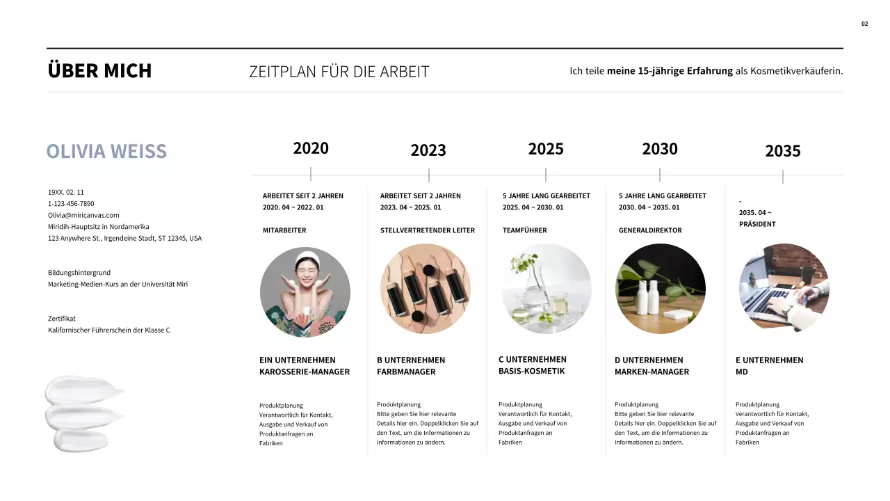 Einfache Kosmetik-Mappe MD in Hellblau und Schwarz