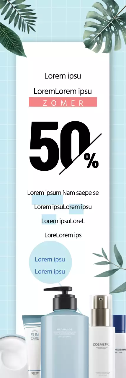 Grote uitverkoop van cosmetica