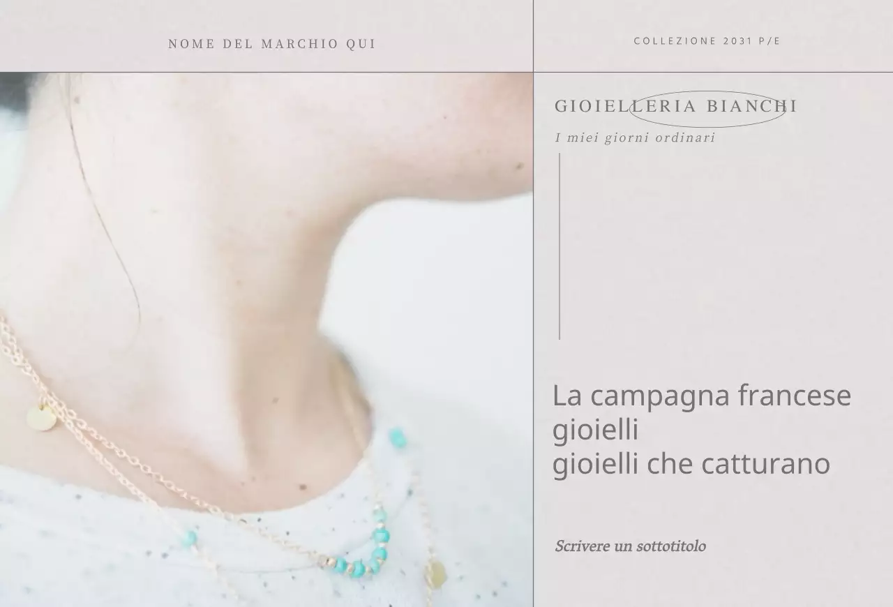 Una gioielleria sentimentale in Warm Grey