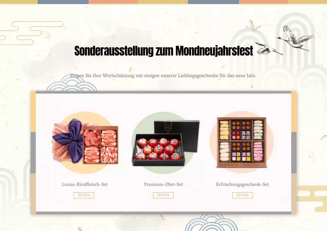 Einfaches Geschenkset Poster