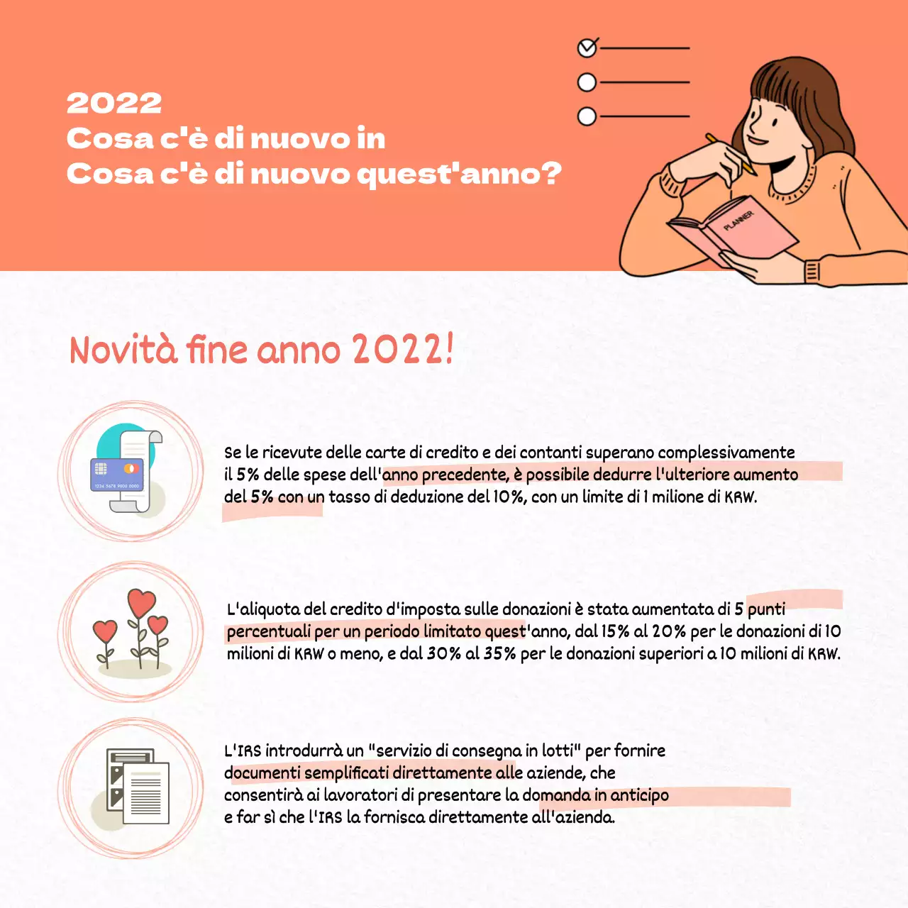 Prepararsi alla nuova fine dell'anno con un concetto pulito e illustrato