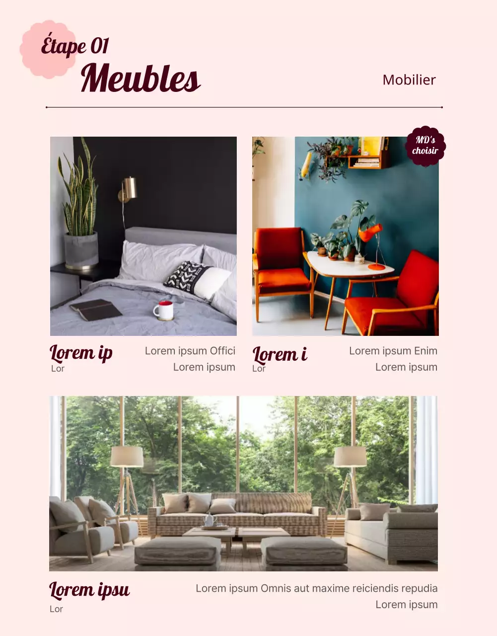 Exposition spéciale Pink Mood Living Meubles, appareils électroménagers et décoration d'intérieur