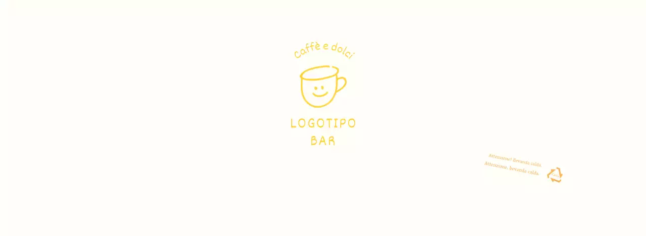 Illustrazione bianca gialla disegnata a mano