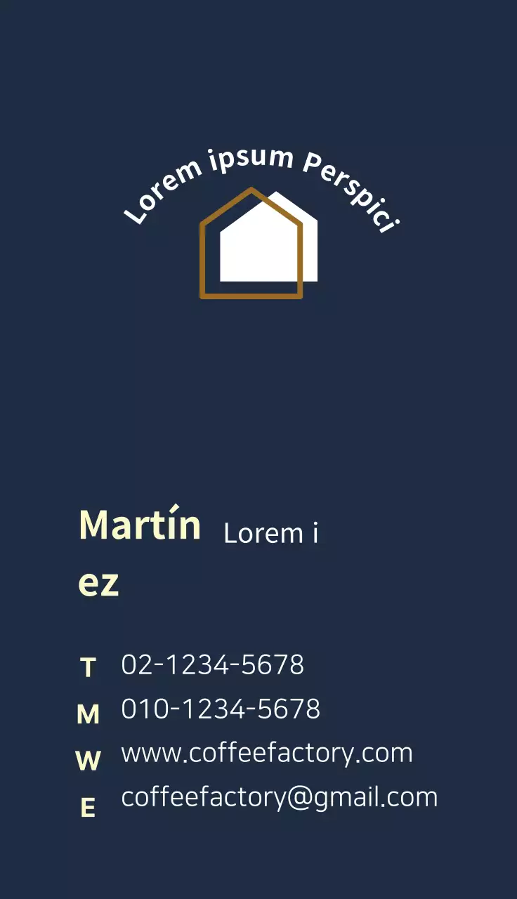 Tarjeta de visita de barista