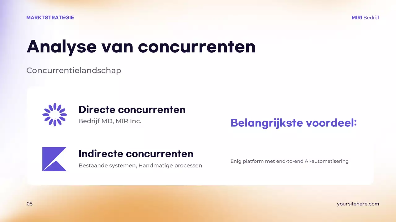 presentatie paarse moderne strategie