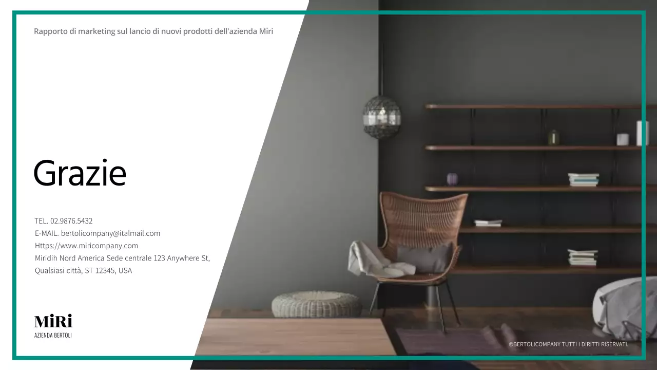 Piano di marketing online per i mobili verde scuro