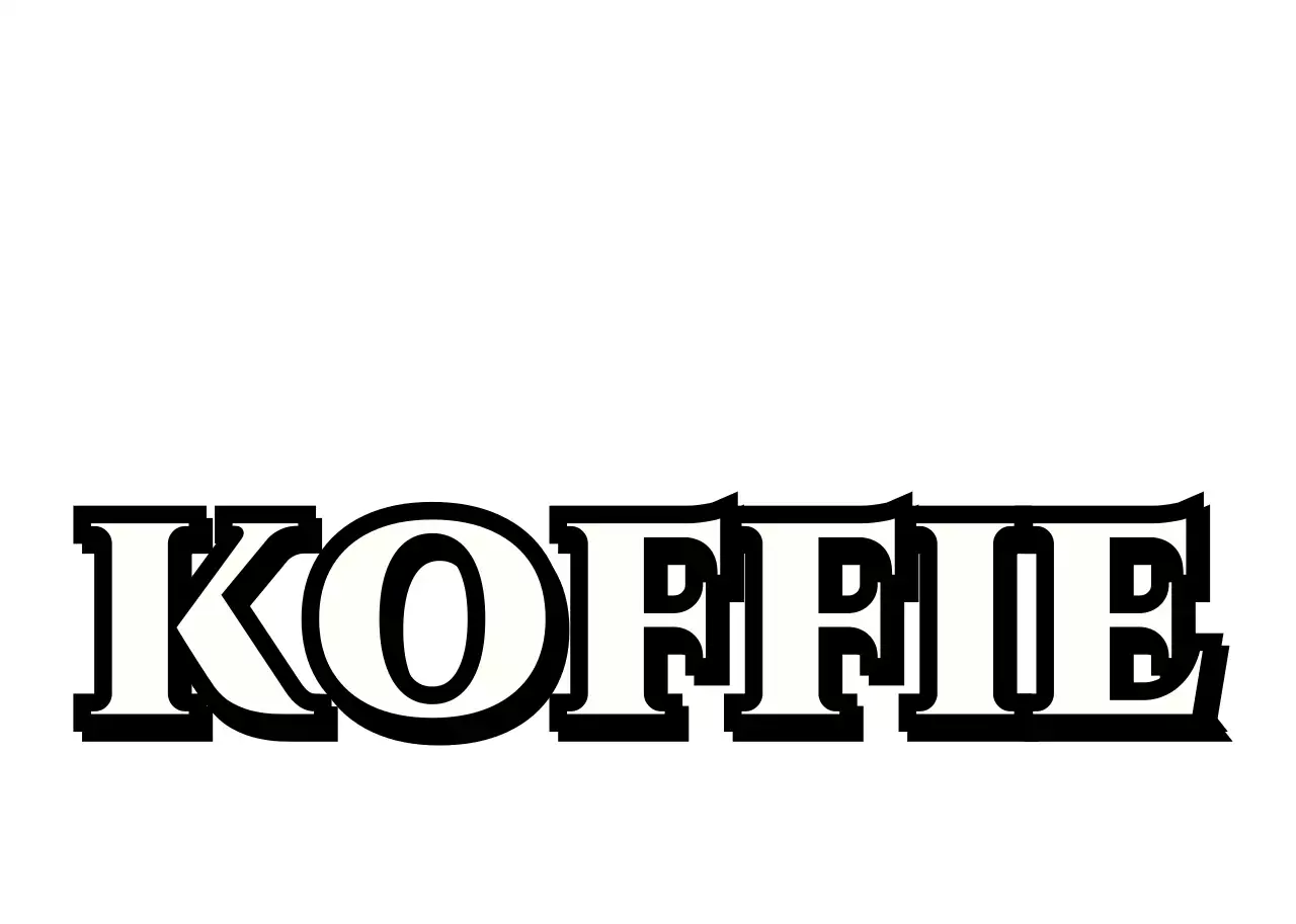 Zwart oranje retro leuk cafe logo cafe hoed