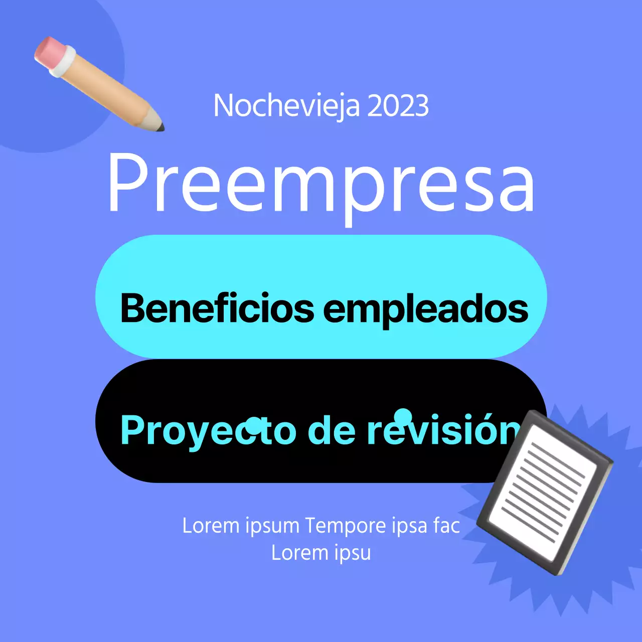 Icono en 3D con colores azul y azul claro Enmiendas sobre el bienestar de la empresa