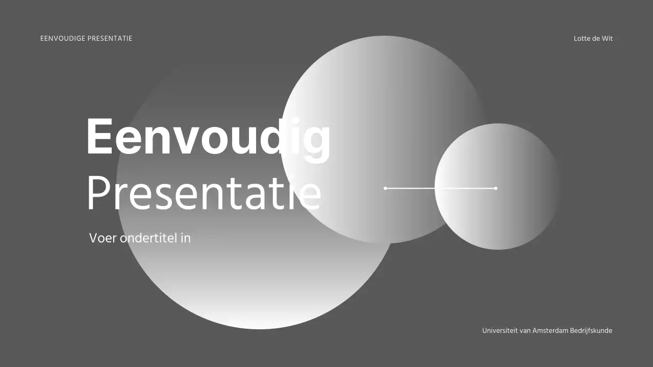 Eenvoudige presentaties