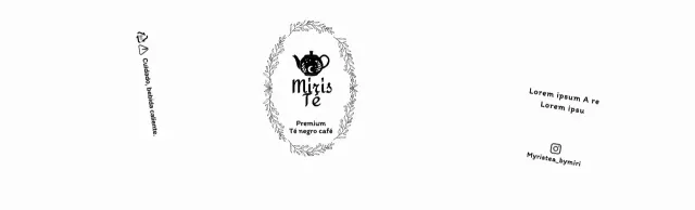 Una tetería con ilustraciones negras y emotivas