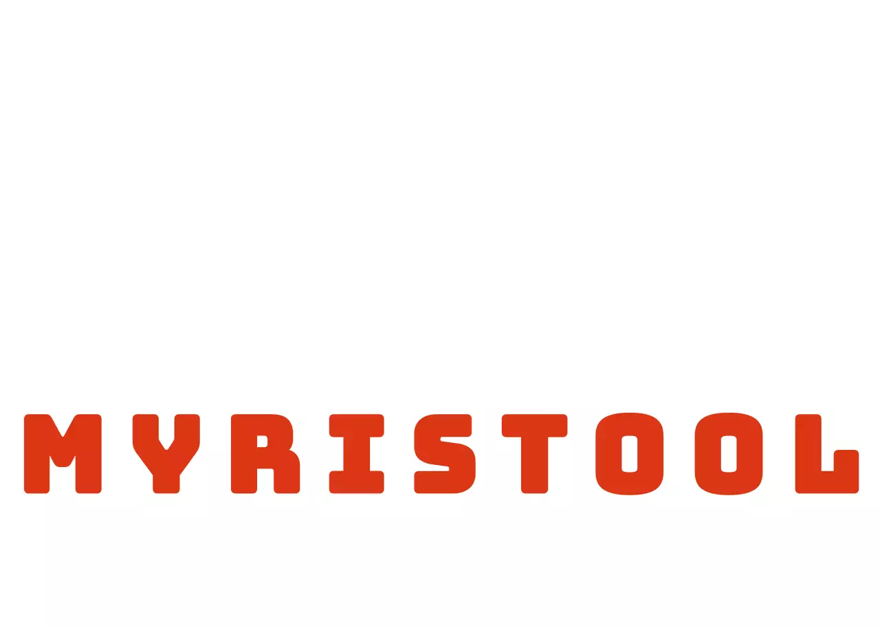 Retro café karakter logo in rood-oranje