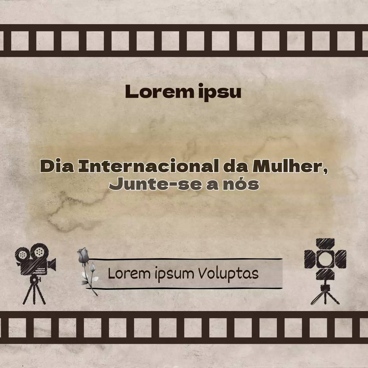 Dia Internacional da Mulher na História da Castanha Cartão de JornalNews