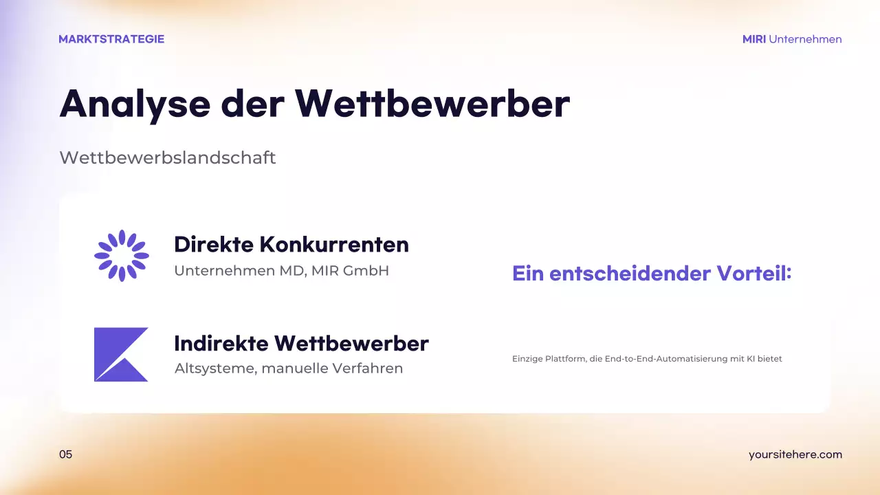 lila moderne Strategie Präsentation