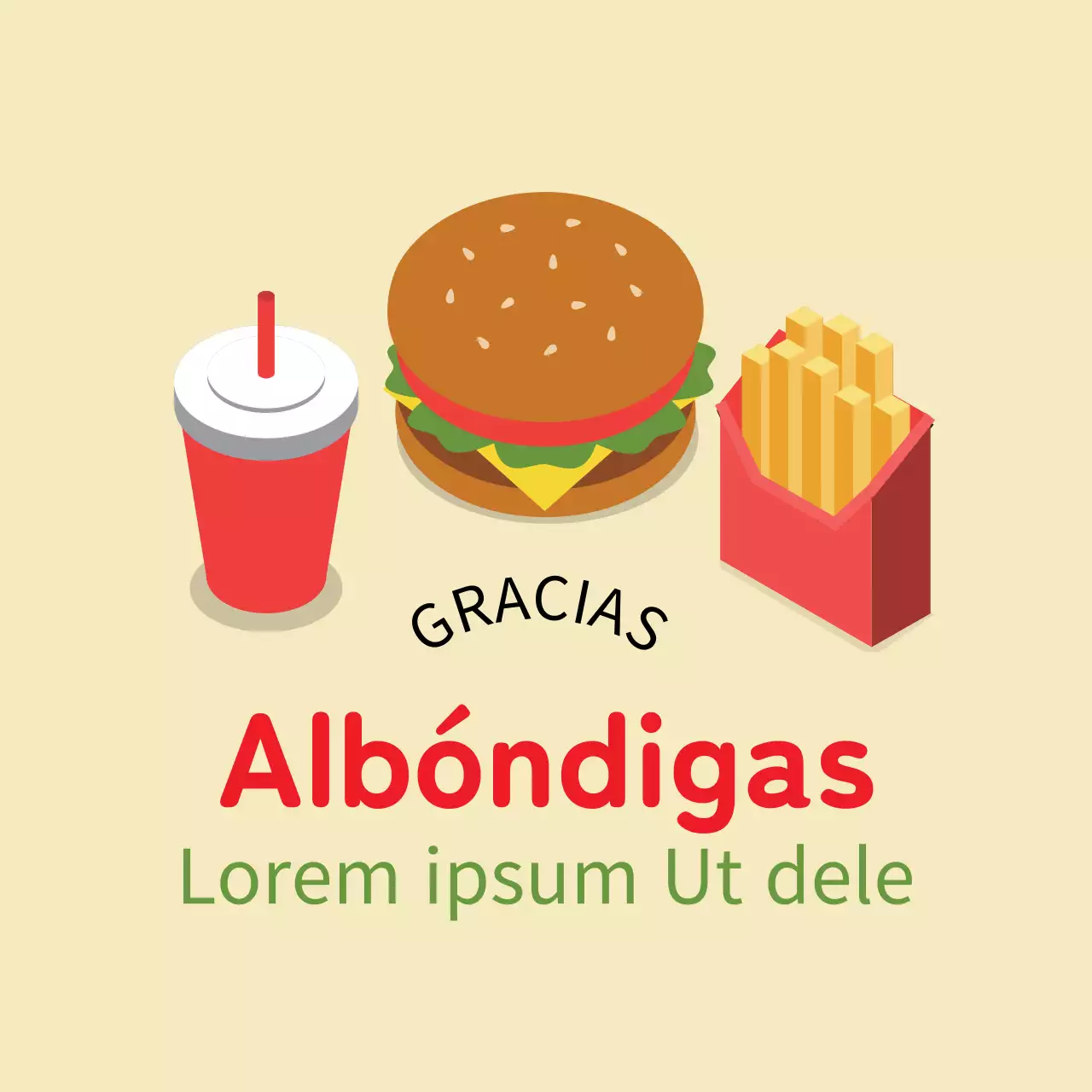 Amarillo ilustración lindo restaurante hamburguesa entrega etiqueta promocional