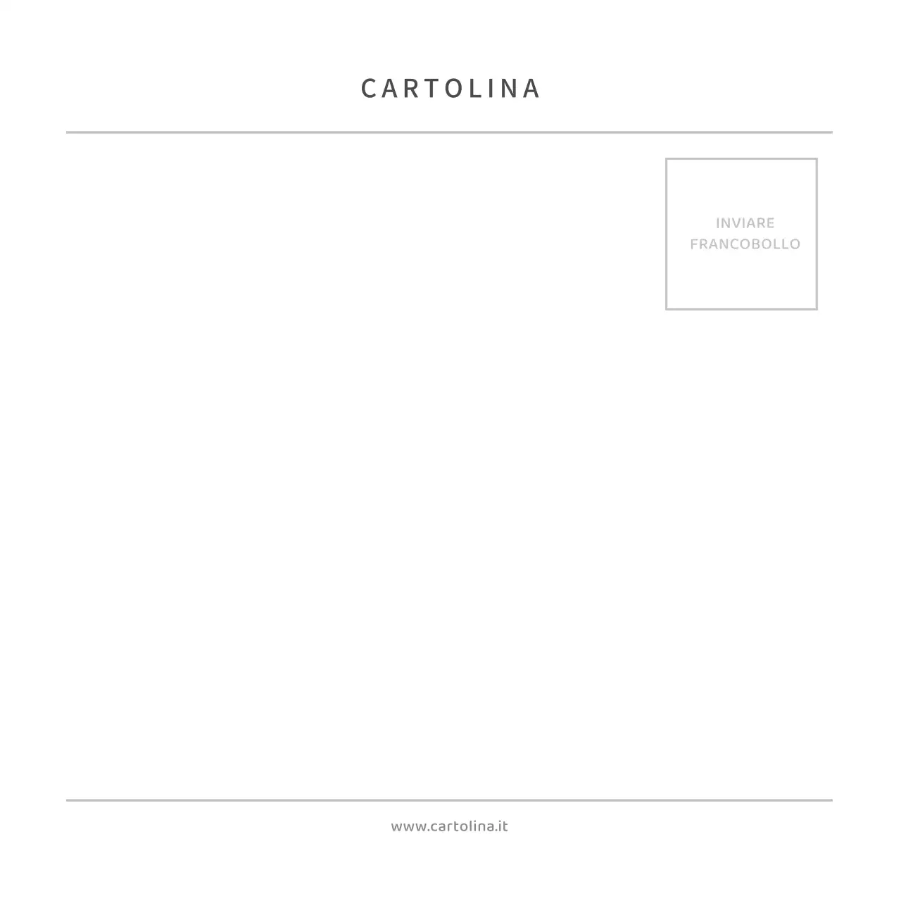 Semplice cartolina fotografica cartolina postale