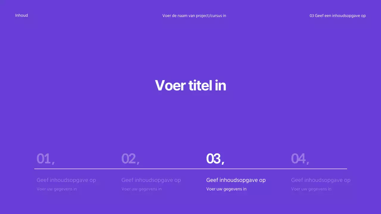 Circulaire presentaties
