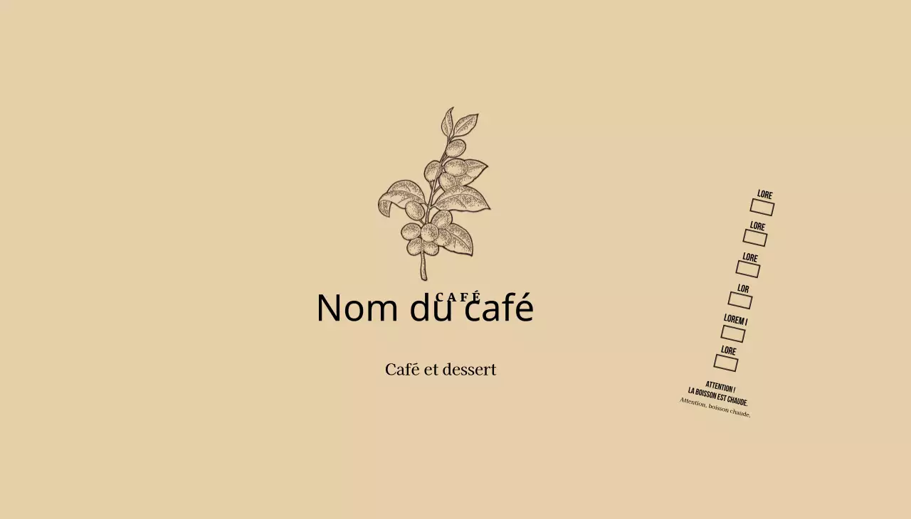 Illustration d'une fleur botanique beige