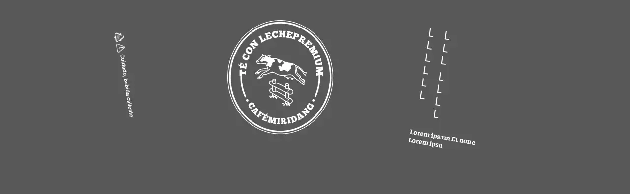 Logotipo vintage de rancho de leche con fondo azul claro