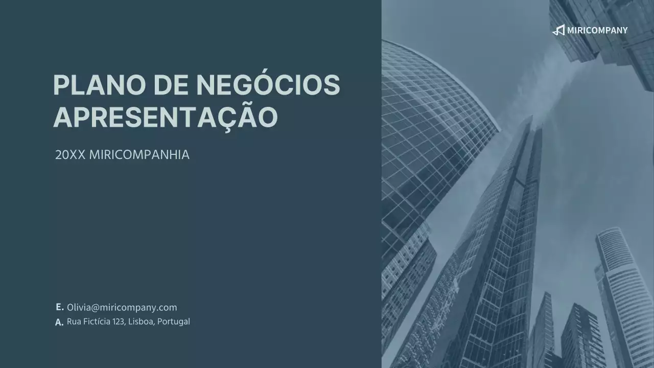 Apresentação do plano de negócios da empresa na marinha