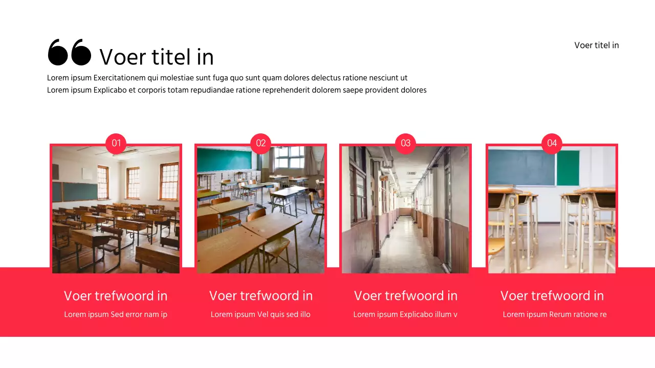 Agenda in rood fotolijstformaat